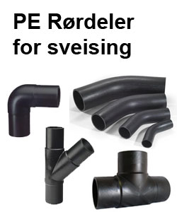 Rørdeler for sveis